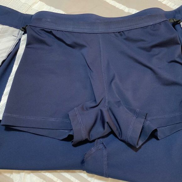 Puma Way 1 Navy Blue Button Front Cotton Tennis Golf Skort Pockets Size 2 - Picture 8 of 11